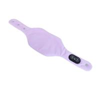 Generic Enveloppement Cervical Chauffant électrique avec Massage Vibrant 3 Réglages de Température pour la Relaxation à la Maison Velours alimenté par USB 59 X 14 Cm (PURPLE)