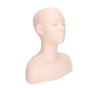 Generic Épaule de Tête de Mannequin Cosmétique, Haute Résilience des Cils Mannequin Silicone pour le Salon de beauté