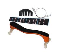 Generic Épaulière Durable pour Violon 4/4 avec Cordes Antirouille et Autocollants de Touche pour les Joueurs Professionnels et les Séances D'entraînement