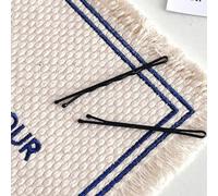 Generic Épingle à Cheveux de Black One Word Bang, Métal à la Mode Portable Black One Word Clamp/Holder Multi-fonctions pour Make -Up