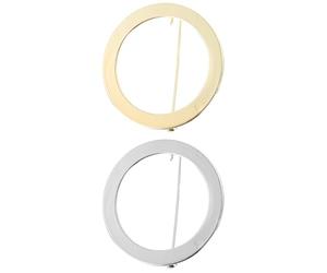 Generic Épingles de Sûreté Rondes en Alliage 31mm pour Vêtements, Lot de 2 Pièces, Faciles à Utiliser Valve de Sécurité, pour Fêtes et Saison des Vacances