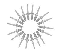 Generic Épingles D'étiquette D'oreille de Bétail en Acier Inoxydable, Marquage Haute Résistance pour Bovins, Moutons, Porcs, 3.3cm, 20 Pièces (Aiguille pour boucle d'oreille en acier inoxydable)