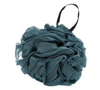 Generic Éponge de Douche Boule de Bain en élastique pour le Nettoyage du Corps 18x12cm, Design Esthétique et Confortable, Parfait pour les Types de Peau (bleu foncé)