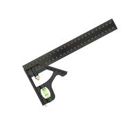 Generic Équerre Rapporteur D'angle Combinée Réglable, équerre Parallèle de Haute Précision, Rapporteur Professionnel pour Mesures D'angles, 25CM