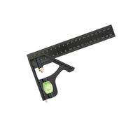 Generic Équerre Rapporteur D'angle Combinée Réglable, équerre Parallèle de Haute Précision, Rapporteur Professionnel pour Mesures D'angles, 20CM