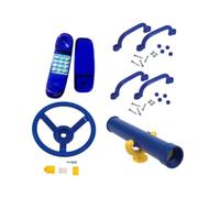 Generic Équipement de Jeux pour Enfants, Balançoire, Accessoires, Jeux D'extérieur, Jouets, Aire de Jeux D'extérieur, Pièces de Bateau Pirate pour Cab, Bleu