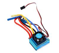 Generic ESC sans Balais 120A avec Freinage Proportionnel et Bec pour Voitures et Bateaux RC, Prise Mâle en T, Banane de 4.0mm