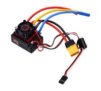 Generic ESC sans Balais 60A pour Voiture et Bateau télécommandé, Haute Performance, étanche avec Sortie Bec et Prise Banane