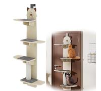 Generic Étagère à chat suspendue au-dessus de la porte, support multi-couches à suspendre pour chat, griffer et escalader sans prendre de place au sol. (A) (A)