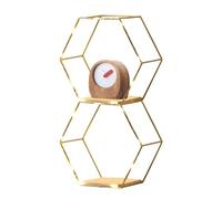 Generic Étagères flottantes hexagonales - Décoration murale en nid d'abeille avec lumières, étagère murale en nid d'abeille | Étagères pour mur, décoration hexagonale, étagère murale géométrique pour