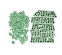 Generic Étiquette D'oreille de Bétail en Plastique de Haute qualité, avec Numérotation Personnalisée pour le Suivi des Animaux et la Tenue de Registres à Usage Agricole, 100 Unités (GREEN)