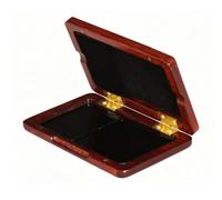 Generic Étui à Anches pour Clarinette, Boîte à Charnières en Laiton pour Saxophone (rouge)