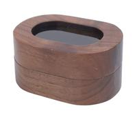 Generic Étui à Bagues de Fiançailles, Boîte à Bagues en Bois Vintage Noire pour Mariage (#12)