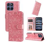 Generic Étui compatible avec Moto G06 4G / G06 Power (couleur : or rose) portefeuille fentes pour cartes, étui en cuir à rabat