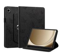 Generic Étui compatible avec Samsung Galaxy Tab S10 FE Plus 13.1 SM-X620 X626B (couleur : noir) étui intelligent rotatif antichoc en cuir motif papillon