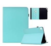 Generic Étui compatible avec Samsung Galaxy Tab S10 FE Plus 13.1 SM-X620 X626B (couleur : vert clair) Étui à rabat en cuir intelligent avec support et coque arrière unie