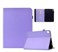 Generic Étui compatible avec Samsung Galaxy Tab S10 FE Plus 13.1 SM-X620 X626B (couleur : violet clair) Étui à rabat en cuir intelligent avec support, coque arrière unie