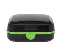 Generic Étui de Poche Noir pour Appareil Auditif, Boîte de Protection Portable Légère et Compacte, Rangement Sécurisé pour Prothèses Auditives, Voyage et Usage Quotidien
