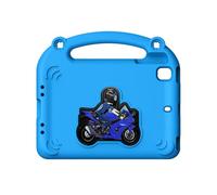 Generic Étui de Protection en Mousse EVA pour Mini 1/2/3/4/5 7,9", Motif Moto, Coque Antichoc avec Support, Découpes Précises pour Un Accès Facile, Léger et Portable (Blue)