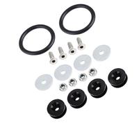 Generic Étui de Rangement de Flèche Pratique, Jeu de Boulons D'anneau de Pare-chocs en Alliage D'aluminium de Voiture pour Pare-chocs Avant et Arrière (BLACK)