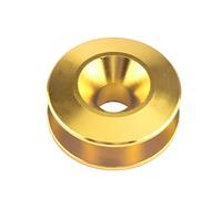 Generic Étui de Rangement de Flèche Pratique, Jeu de Boulons D'anneau de Pare-chocs en Alliage D'aluminium de Voiture pour Pare-chocs Avant et Arrière (YELLOW)