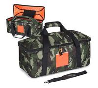 Generic Étui de transport de voyage compatible avec haut-parleur sans fil portable JBL Boombox 3/Boombox 2 et accessoires, housse de protection contre la poussière, sac à bandoulière, camouflage