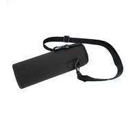 Generic Étui isolé pour Bouteille D'eau en Néoprène avec Sangle Amovible pour Bouteilles de 1 L et Manchon de Support Thermique pour Utilisation en Extérieur, Housse Anti-brûlure (Noire)