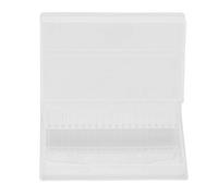 Generic Étui pour Forets à Ongles, Support Organisateur en Plastique Transparent Durable avec 20 Emplacements pour Outils de Manucure et de Nail Art, Taille Mini 9,8 X 6,5 X 1,2 Cm