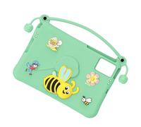 Generic Étui pour Tablette Antichoc avec Support en Forme d'abeille, Housse en Mousse EVA Lavable pour Tablettes, 11 Pouces, Idéal pour Regarder des Films et Lire en Mains Libres (Cyan Clair)