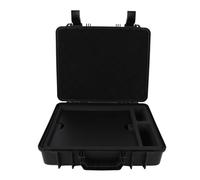 Generic Étui Rigide Satellite Résistant à l'eau, étui de Rangement Portable pour Camping-Car de Voyage en Plein Air, ABS Noir EVA 15,8x13,4x3,95 Pouces, pour Les Amateurs de Plein Air Hors Réseau