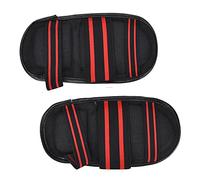 Generic EVA Pad Protège-pieds Protège-pieds de Protection pour Sanda Boxe MMA Entraînement Rouge Noir Taille 9,4x5,5 Pouces (BLACK)