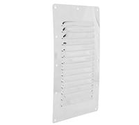 Generic Évent à Perspectives de Bateau, Couverture de Calandre de Ventilation Marine Facile à Installer Rectangle Corrisation Élégante Acier Inoxydable avec Vis pour Bateaux Yachts RV (230 mm * 125