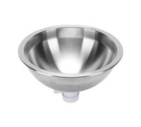 Generic Évier de Cuisine Rond en Acier Inoxydable pour Camping-car, Conception à Cuve Unique, Finition Miroir brossé, Remplacement pour Voitures, Bateaux, Camping-cars