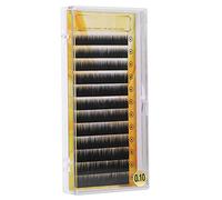 Generic Extension de Faux Sourcils Noirs Mélangés, Sourcils Individuels Doux et Réutilisables pour un Aspect Naturel, Fibres Importées de Haute qualité 5-8mm 12 Pièces