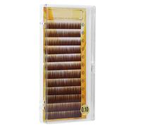 Generic Extension de Sourcils Individuelle Marron foncé de Haute qualité pour Maquillage Professionnel et Cosmétiques Quotidiens en Fibres Importées 5-8 Mm 12 Pièces