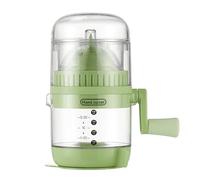 Generic Extracteur de Jus de Fruits Manuel Polyvalent avec Base à Ventouse et Couvercle pour la Maison, le Camping, les Voyages, Jus D'oranges et de Citrons 4,92 X 8,07 Po (GREEN)