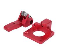 Generic Extrudeuse D'imprimante 3D, Double Engrenage, Alimentation D'entraînement en Alliage D'aluminium Haute Performance pour CR-10S PRO Ender-3 Rouge 1.75mm 2 Unités