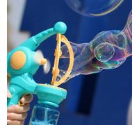 Generic Fabricant de Bulles Portatif Interactif de Souffleur de Bulle électrique pour des Fêtes de Jardin en Plein Air d'enfants en Plastique Bleu