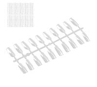 Generic Faux Ongles Transparents, 200 Pièces, Conseils D'affichage Faciles à Colorier pour Salons de Manucure, pour les Amateurs de Nail Art, en Plastique 0,94x0,37 Pouces