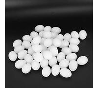 Generic Faux œufs de en Plastique Durable Induit pour L'éclosion, 50 œufs D'émulation Réalistes pour Les Propriétaires de Pigeons, 1,38 X 1,02 X,02 Pouces (Faux Oeuf Solide)