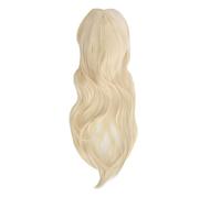 generic Femmes Long Wavy Wig Light Gold Long Curly Wavy Cosplay Costume Costume Synthetic Hair Wigs for Wedding Party