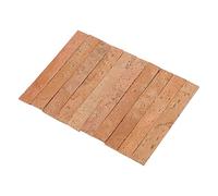 Generic Feuille de Liège pour le Cou, 10 Pièces, Liège Souple et Durable pour Joint de Clarinette Sib, Haute qualité, 81x11x2mm