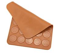 Generic Feuille de Macaron en Silicone de Forme Ronde, Outil de Cuisson Non Toxique de qualité Alimentaire pour la Cuisson des Macarons au Chocolat 11.6x8.5 Pouces 1 Pièce