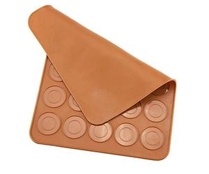 Generic Feuille de Macaron en Silicone de Forme Ronde, Outil de Cuisson Non Toxique de qualité Alimentaire pour la Cuisson des Macarons au Chocolat 11.6x8.5 Pouces 1 Pièce
