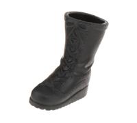 Generic Figurine Action Ensemble Bottes Miniature Accessoire Chaussons Modèle Design Impeccable Matériau Polypropylène Adapté à Jeu Collectionneur Scène, Noir
