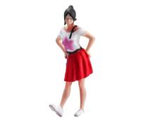 Generic Figurine de Fille à L'échelle 1:64, En Résine Peinte à La Main, Mini-poupée, Décoration pour Table de Sable, Diorama, Micro-