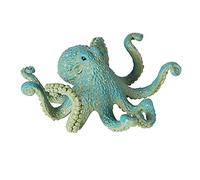 Generic Figurine Marine, Maquette, Jouet Décoratif pour Aquarium, Jouet éducatif pour Enfants, Pieuvre Bleue B
