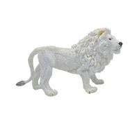 Generic Figurines D'animaux Figurine Décoration de Bureau Cadeau de Vacances Jouet Animal Simulation Animaux, Lion blanc