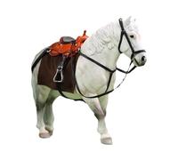 Generic Figurines de Chevaux à L'échelle 1:12, Accessoires de Figurines D'action Miniatures Réalistes pour Figurines de 6 Pouces, Accessoires de Scène Miniatu, Blanc