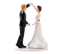 Generic Figurines de Mariés Dansants pour Gâteau de Mariage, Style Dessin Animé, Peintes à La Main. Décoration Idéale pour La Saint-Valentin Ou Comme Cadeau P